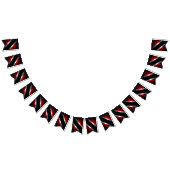 Patternflagge Trinidad und Tobago Dot Wimpelkette (Alle)