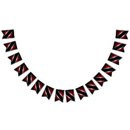 Patternflagge Trinidad und Tobago Dot Wimpelkette