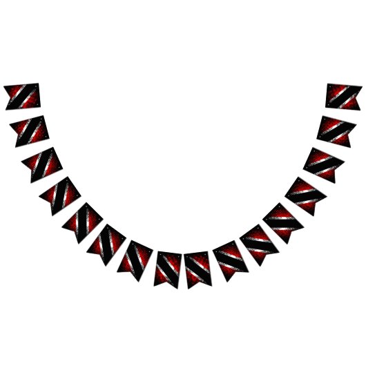 Patternflagge Trinidad und Tobago Dot Wimpelkette (Alle)