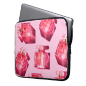 Patternflaschen mit Parfüm Laptopschutzhülle (Vorderseite Links)