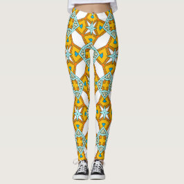 Patterngrün Leggings