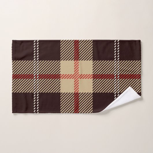 Patternl Stylish Scottish Geometric Vintag Handtuch (Handtuch)