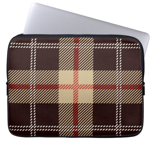 Patternl Stylish Scottish Geometric Vintag Laptopschutzhülle (Vorderseite)