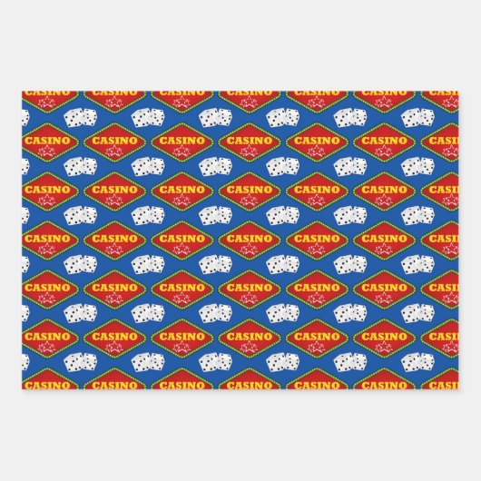 Patternpapier für Casino Cards Geschenkpapier Set (Vorderseite 3)