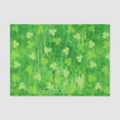 Patternpapier zum St. Patrick's Day Kleeblatt Seidenpapier (Vorderseite)