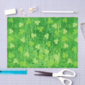 Patternpapier zum St. Patrick's Day Kleeblatt Seidenpapier (Handwerk)