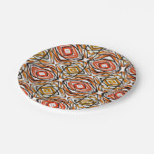 Patternrottchen Pappteller (Schrägansicht)