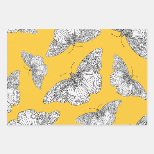 Patterns für Stifte und Tintenpatronen Geschenkpapier Set (Vorderseite 3)