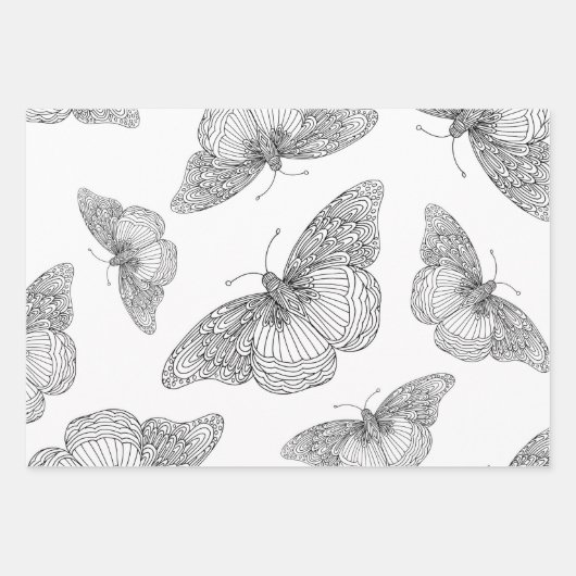 Patterns für Stifte und Tintenpatronen Geschenkpapier Set (Vorderseite 2)