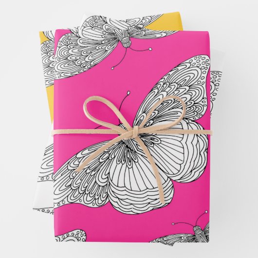 Patterns für Stifte und Tintenpatronen Geschenkpapier Set (Beispiel)