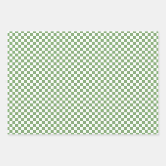 Patterns of Green, Yellow Dots, Stripes and Checks Geschenkpapier Set (Vorderseite 2)