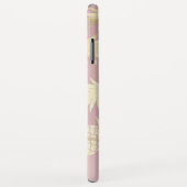 Patterns rosa Monogram Case-Mate iPhone Hülle (Hinten/Rechts)