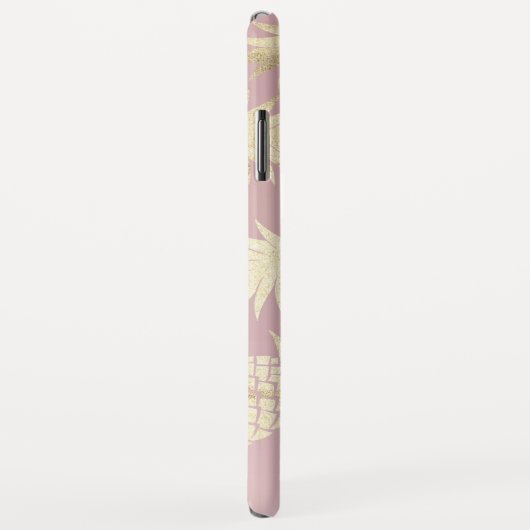 Patterns rosa Monogram Case-Mate iPhone Hülle (Hinten/Rechts)