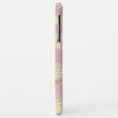 Patterns rosa Monogram Case-Mate iPhone Hülle (Hinten/Links)