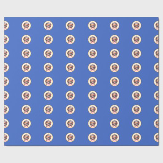 Patternschild für Minnesota Geschenkpapier (Saum)
