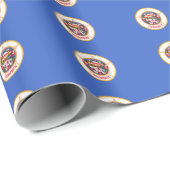 Patternschild für Minnesota Geschenkpapier (Rolleneckpunkt)