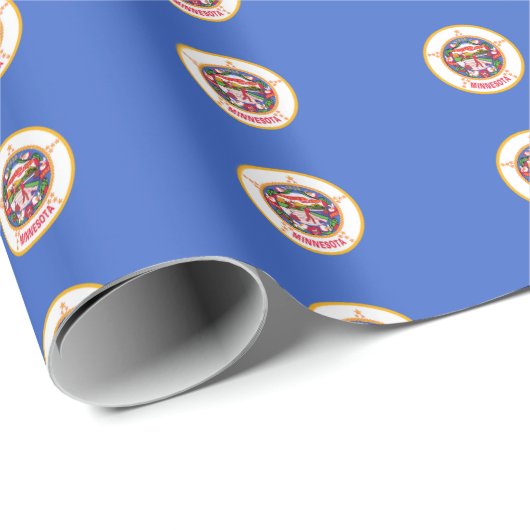 Patternschild für Minnesota Geschenkpapier (Rolleneckpunkt)
