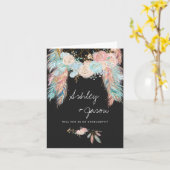 Patternskarte | Boho Dreamcatcher Karte (Gelbe Blume)