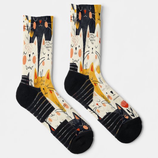 Patternsocken für Katzen Socken (Rechts)