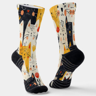 Patternsocken für Katzen Socken