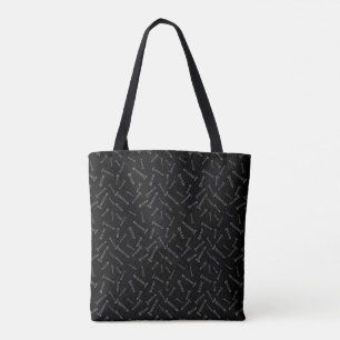 Patterntasche mit schwarzem Schraubenmuster Tasche