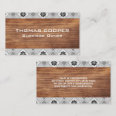 Patterntrim | Holz Visitenkarte (Vorne/Hinten)