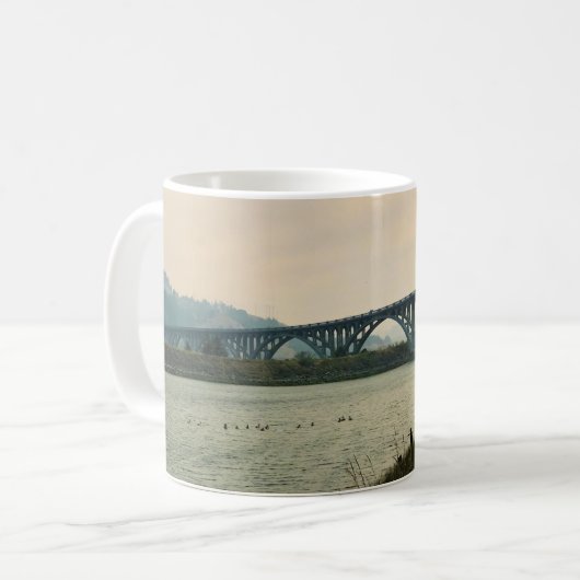Patterson Bridge, Gold Beach, Oregon Kaffeetasse (Vorderseite Links)