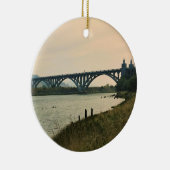 Patterson Bridge, Gold Beach, Oregon Keramik Ornament (Rechts)
