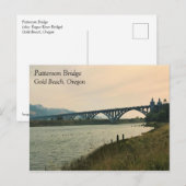 Patterson Bridge, Gold Beach, Oregon Postkarte (Vorne/Hinten)