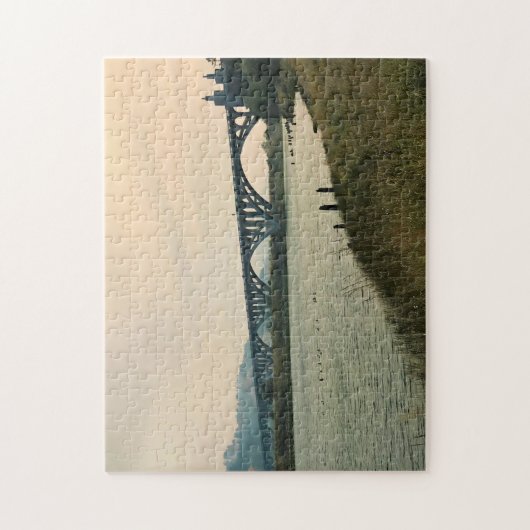 Patterson Bridge, Gold Beach, Oregon Puzzle (Vertikal)