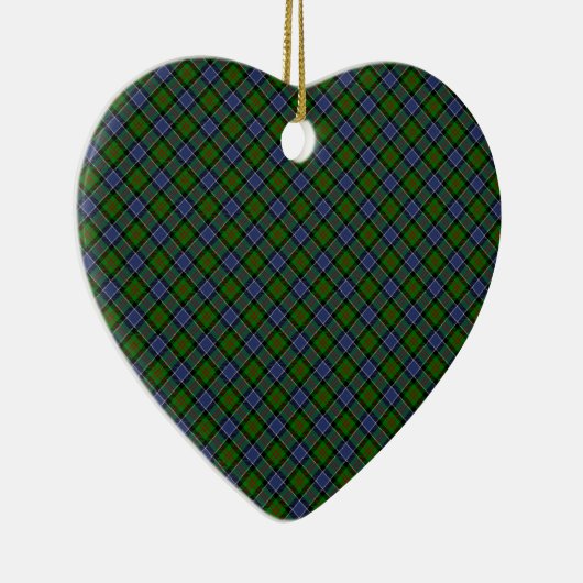 Patterson Clan Tartan Designed Print Keramik Ornament (Rechts)