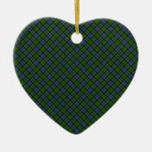 Patterson Clan Tartan Designed Print Keramik Ornament (Vorne)