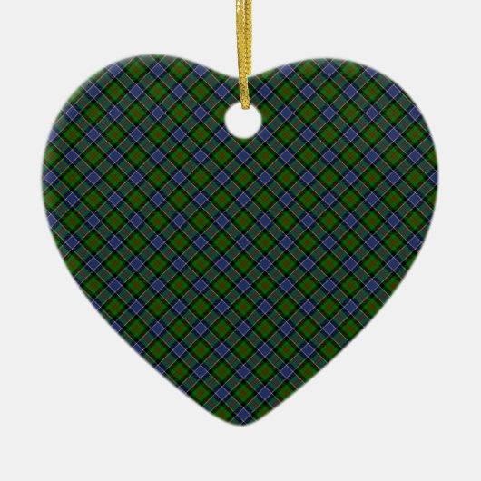 Patterson Clan Tartan Designed Print Keramik Ornament (Vorne)