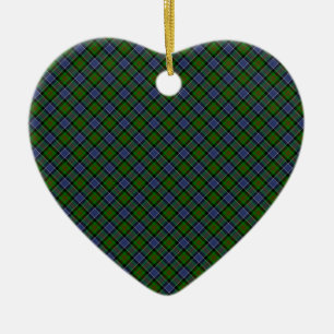 Patterson-Clan-Tartan entworfener Druck Keramik Ornament