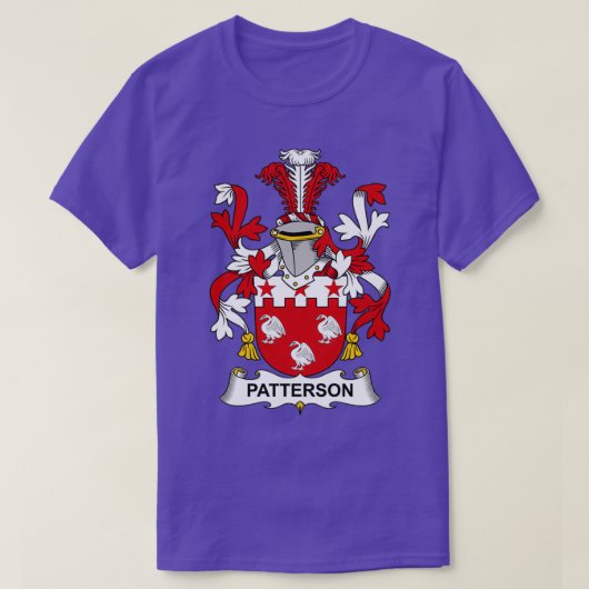Patterson Coat of Arms Familienwappen T-Shirt (Design vorne)