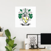 Patterson Familienwappen Coat of Arms Poster (Heimbüro)