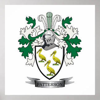 Patterson Familienwappen Coat of Arms Poster