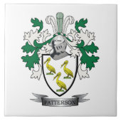 Patterson-Familienwappen-Wappen Fliese (Vorderseite)