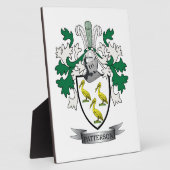 Patterson Family Crest Coat of Arms Fotoplatte (Seite)