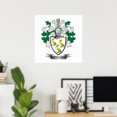 Patterson Family Crest Coat of Arms Poster (Heimbüro)
