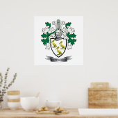 Patterson Family Crest Coat of Arms Poster (Küche)