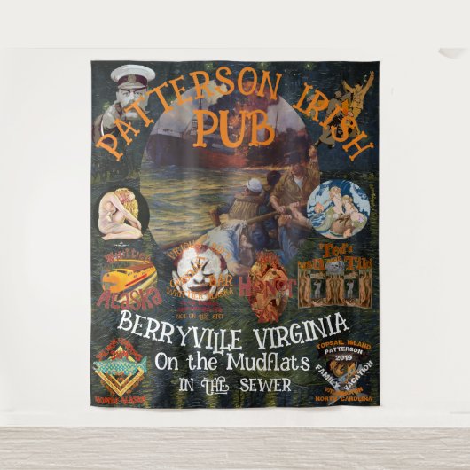 PATTERSON IRISH PUB BERRYVILLE VIRGINIA VA WANDTEPPICH (Vorderseite)