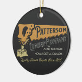 Patterson Lumber Company Nova Scotia Shulie River Keramik Ornament (Links)