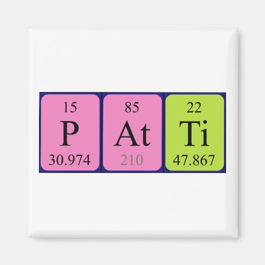 Patti Periodenmagnet Magnet (Vorne)