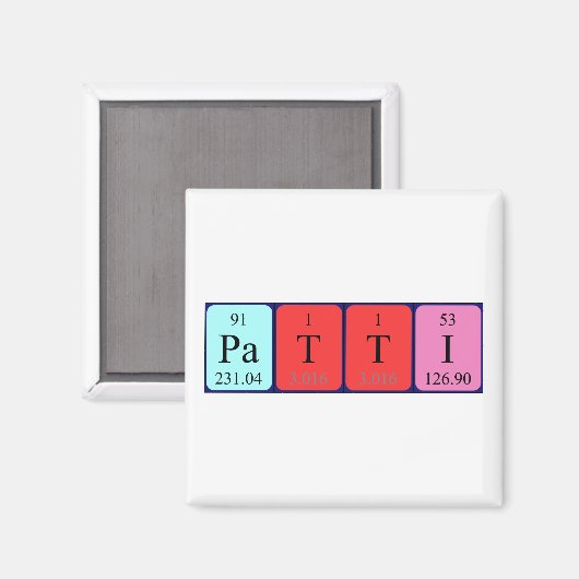 Patti Periodenmagnet Magnet (Vorderseite/Rückseite)