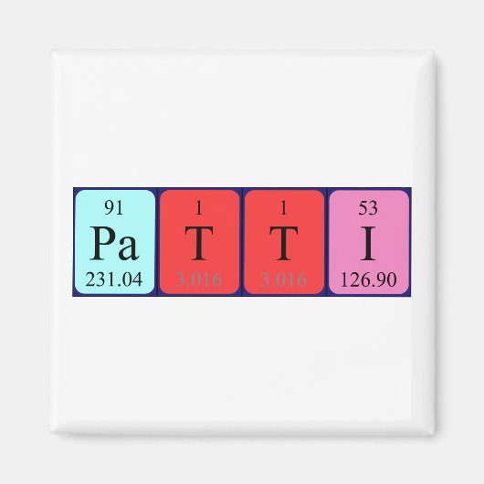 Patti Periodenmagnet Magnet (Vorne)