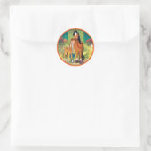 Patti & Pokey Runder Aufkleber (Tasche)