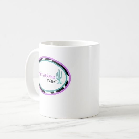 PATTI SERRANO PODCAST CUP KAFFEETASSE (Vorderseite Links)