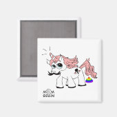 Patticorn-Gekackt Magnet (Vorderseite/Rückseite)