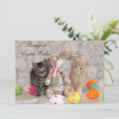 Patton & Buffington Easter Cat Feiertagskarte (Stehend Vorderseite)